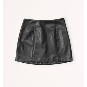 A&F Scarlett Vegan Leather Mini Skort